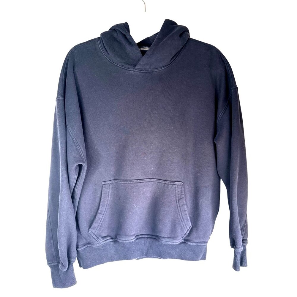 Abercrombie & Fitch XS Oversized Navy Blue Hoodie Soft A&F Essentials